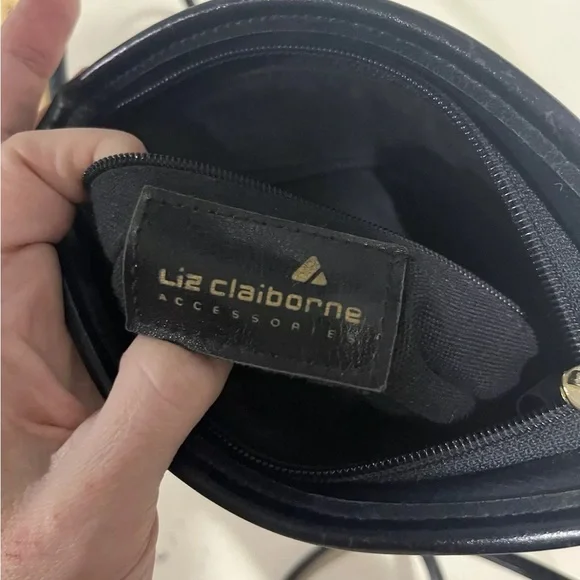 Liz Claiborne Small crossbody purse navy blue Classic Wardrobe Staple - Picture 8 of 11